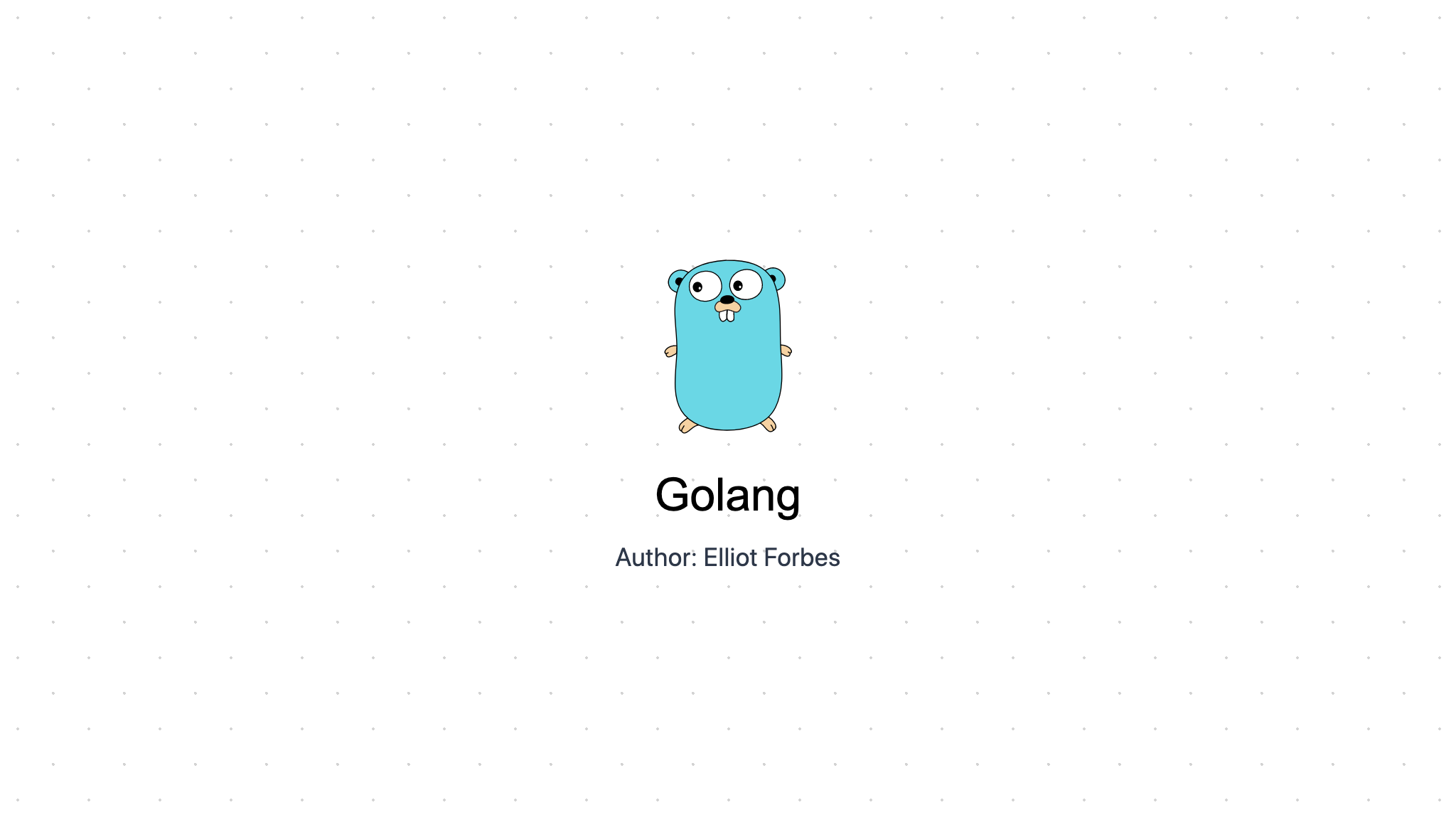 golang-tutorialedge