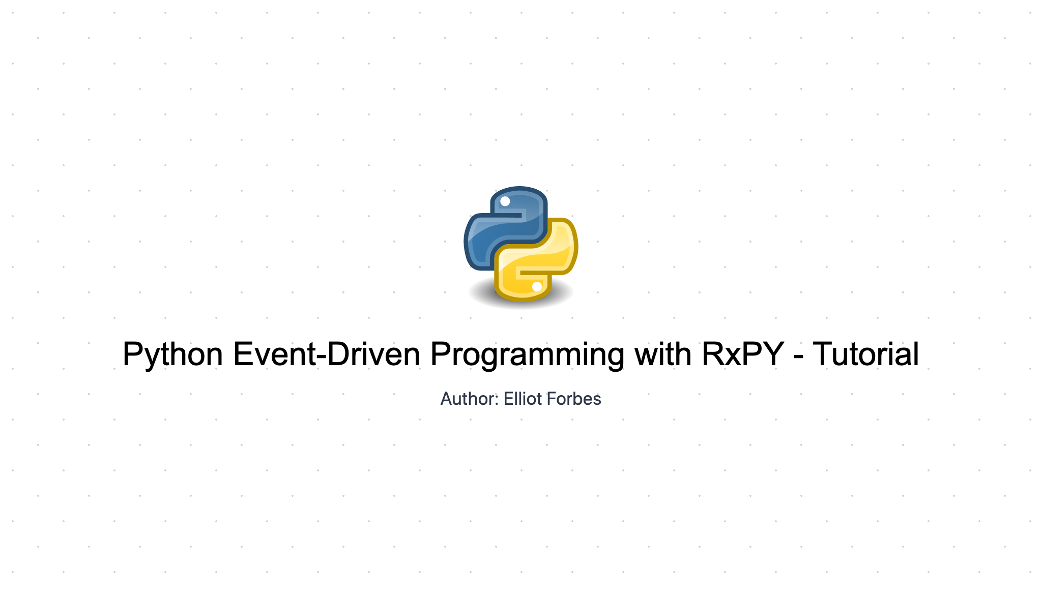 python event driven library