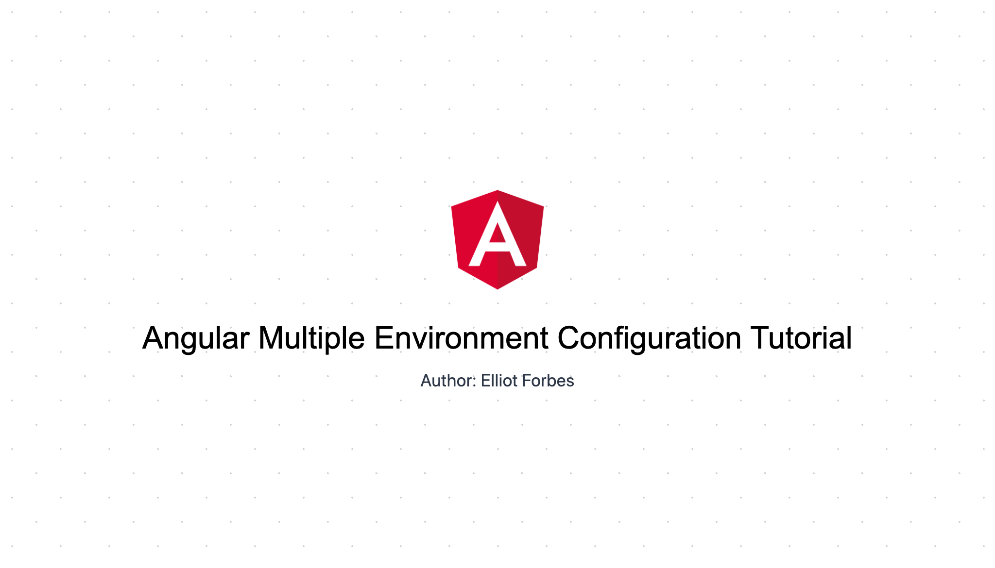 angular configuration file per environment